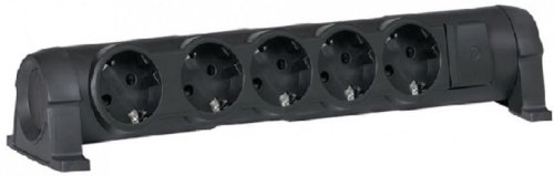 Колодка удлинителя с заземлением и выключателем Legrand Комфорт 5-м 16А 3500Вт черный фото Колодка удлинителя с заземлением и выключателем Legrand Комфорт 5-м 16А 3500Вт черный картинка